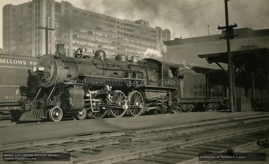 Postcard: Maine Central Railroad #465 at North Station